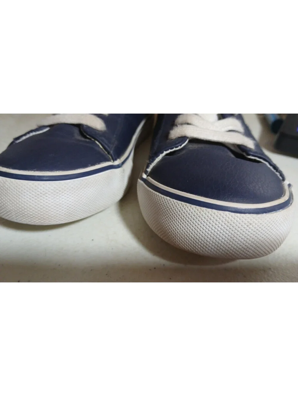 RALPH LAUREN BOYS POLO NAVY BLUE Leather WALKING SHOES Polo Logo US size 1